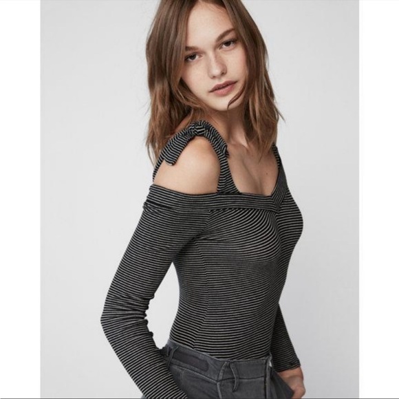EXPRESS COLD SHOULDER BODYSUIT - Picture 1 of 5